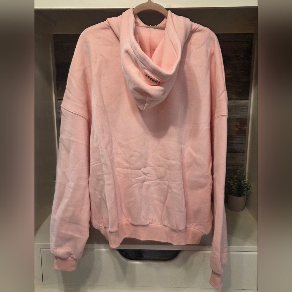 Comfrt Oversized Relaxed Full-Zip Hooded Sweatshirt- In BUBBLEGUM!! UNISEX!! - Picture 9 of 11